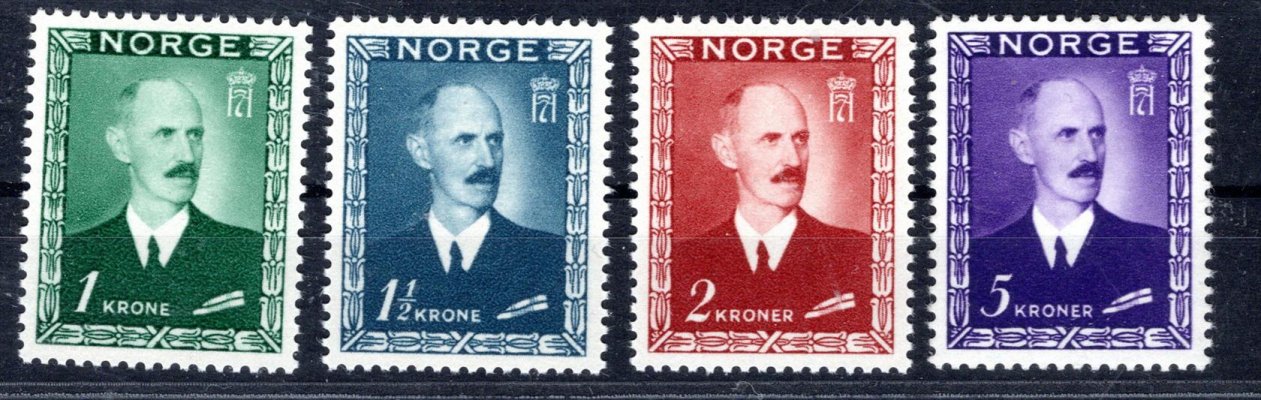 Norsko - Mi. 315 - 18, výplatní, Král Haakon VII,  kompletní řada