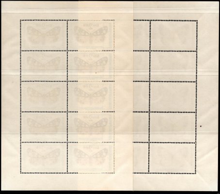 1526 - 31  PL (10), Motýli 1966, kompletní řada, hledaná serie