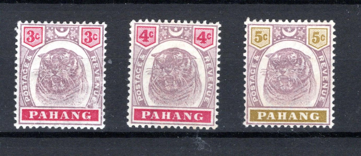 Malay-Pahang - SG 14 - 16, tygři