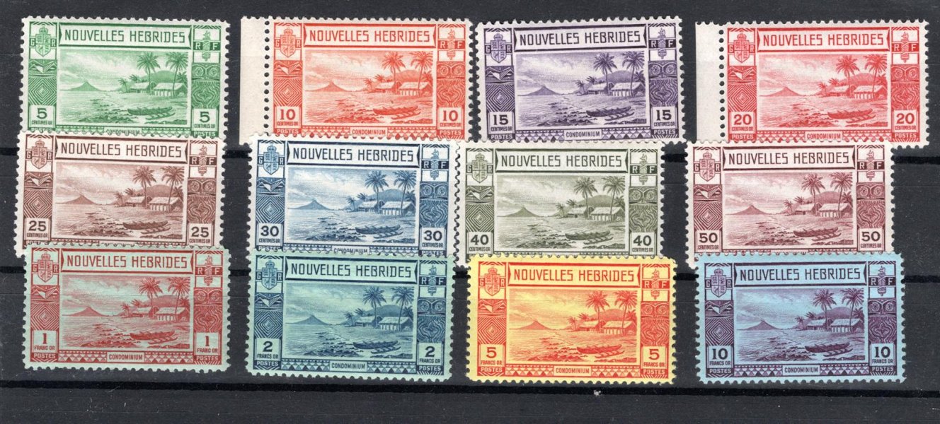 Nouvelles Hebrides - SG 52 - 63, lodka, hezká svěží, hledaná řada, kat. 325 Liber