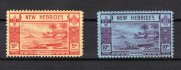 New Hebrides - SG 62 - 3, 1 x nahnědlá skvrnka, vysoké hodnoty, kat 300,- Liber