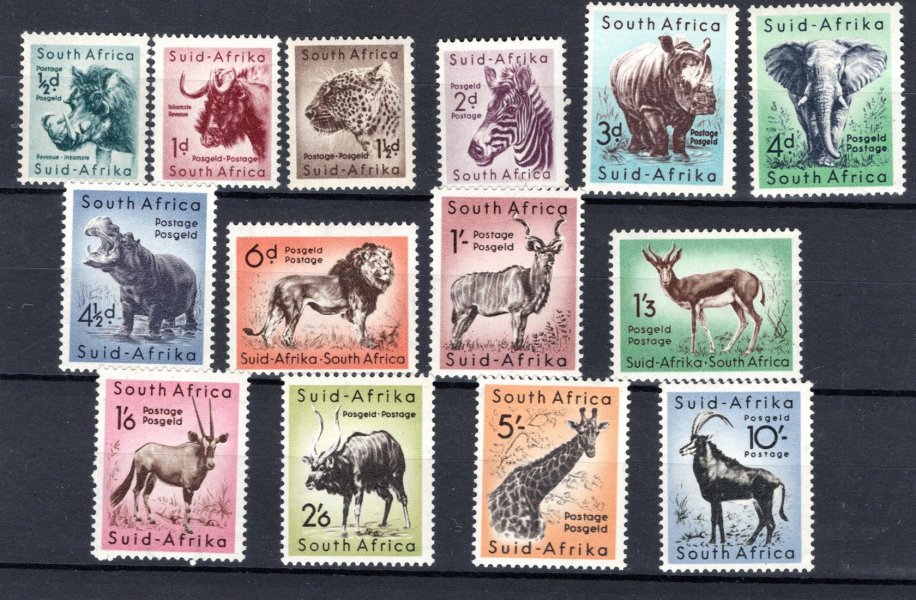 South/Suid Africa - Mi. 239 - 52, Fauna, hezká řada