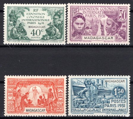 Madagaskar - Mi. 203 - 6, koloniální výstava Paříž 1931