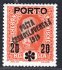 87 typ I, Porto, 20/54 oranžová, ZK. Tri, Fr, Mr